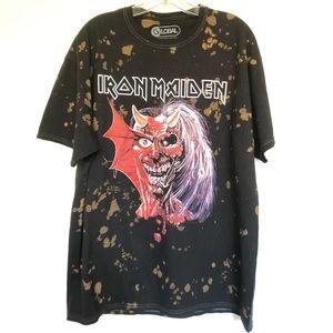 Iron Maiden Tie Dye Black Band t Shi…